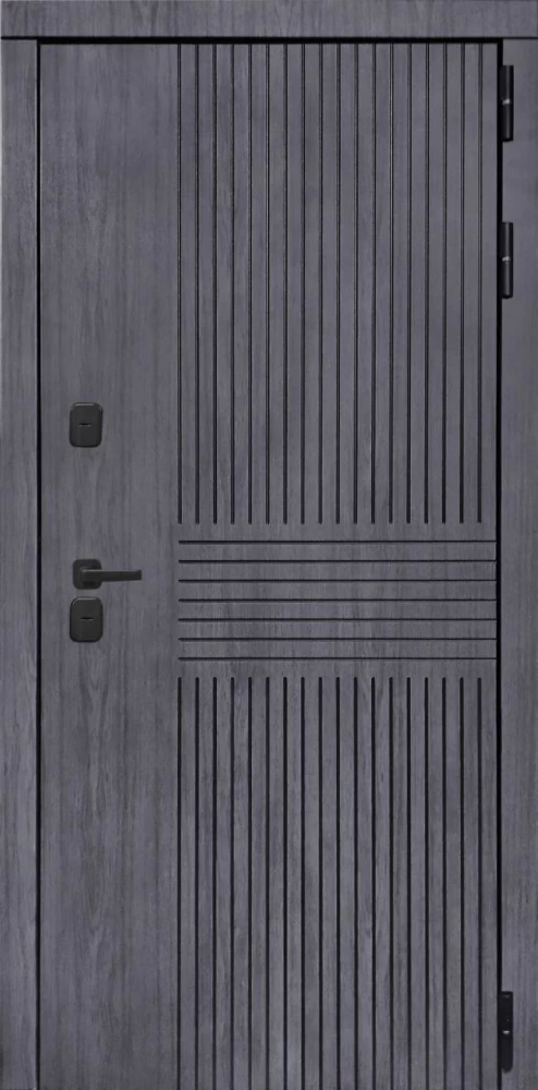 Входная дверь ДвериПРО Берген ФЛ-259 (10мм, дуб с пилением) DPRO196496 внешняя сторона