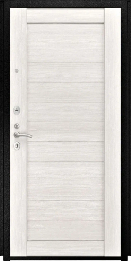 Входная дверь ДвериПРО L-43 СБ-3 листв. бел. (21 беленый дуб) DPRO198370 внутренняя сторона
