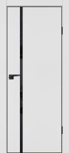 Межкомнатная дверь P-22  кромка ABS черная c 4-х ст. Белый матовый