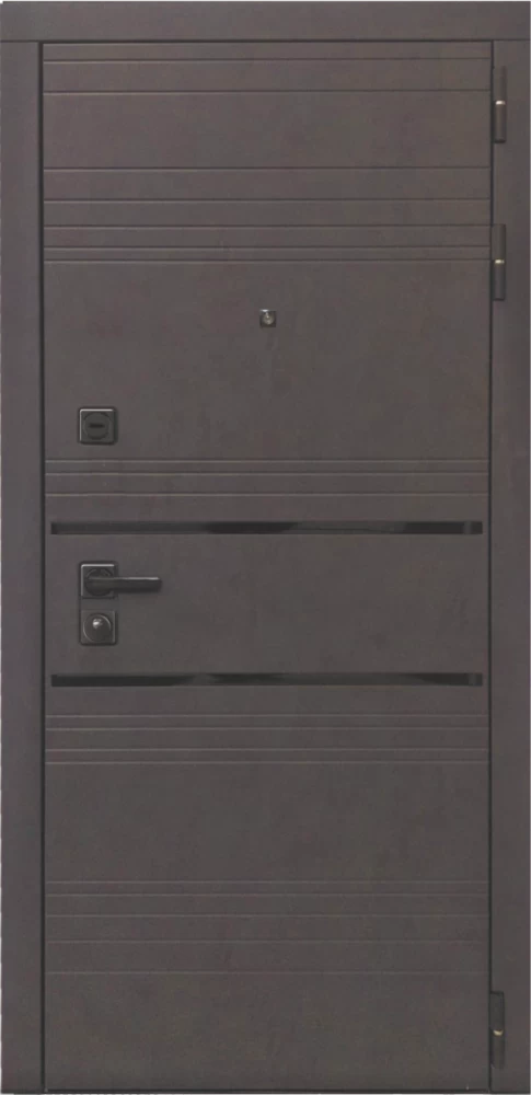 Входная дверь ДвериПРО L-43 L-5 (16мм, белая эмаль) DPRO196934 внешняя сторона