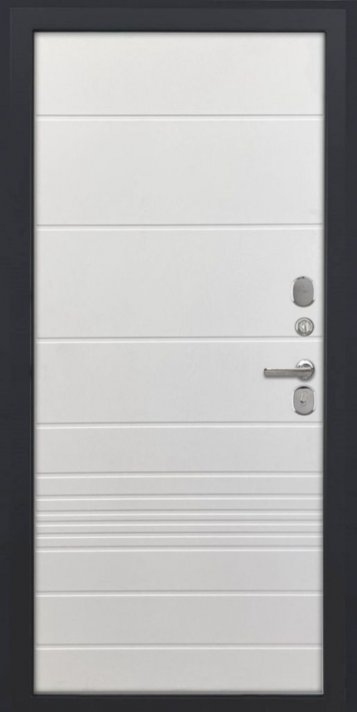 Входная дверь ДвериПРО Модель L-46 ФЛ-700 (10мм, ясень белый) DPRO198005 внутренняя сторона