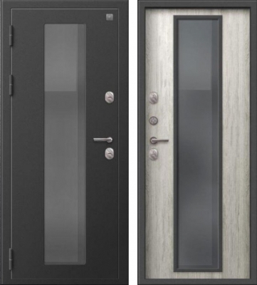 Дверь Термо-1000 Пепельный муар - Полярный дуб